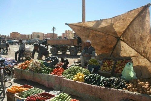 Mercado de Rissani en Marruecos