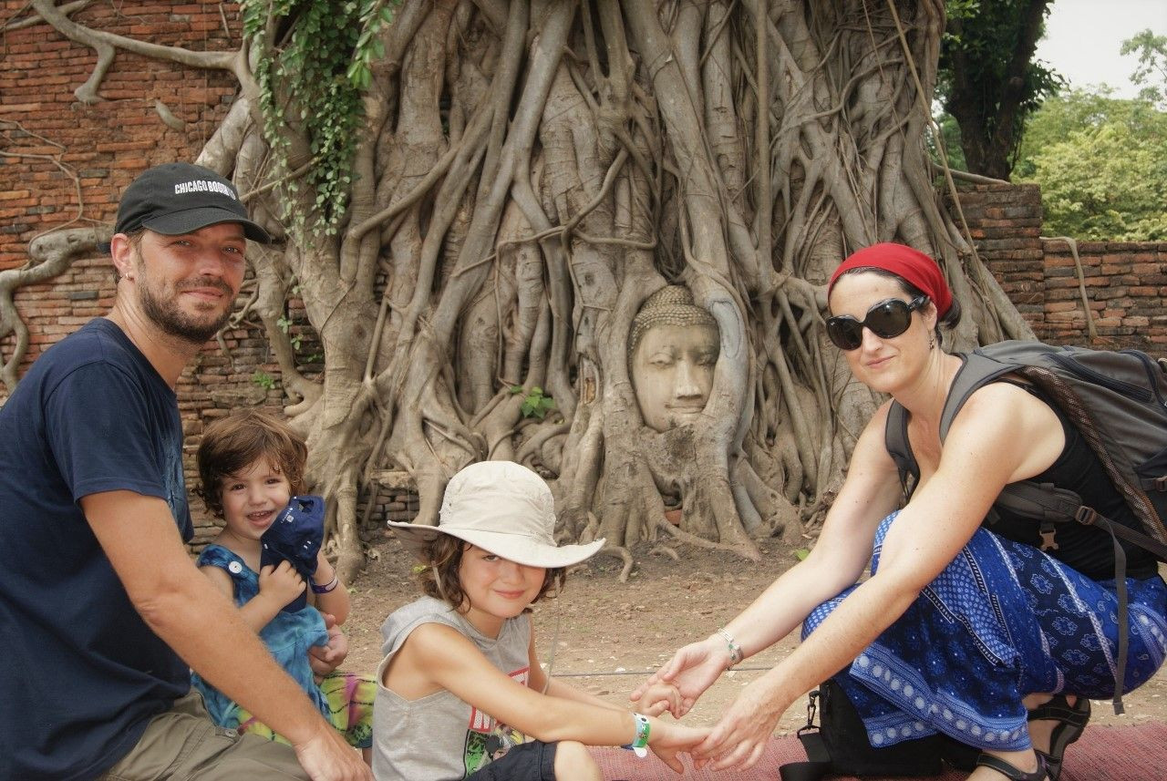 Ayutthaya con niños