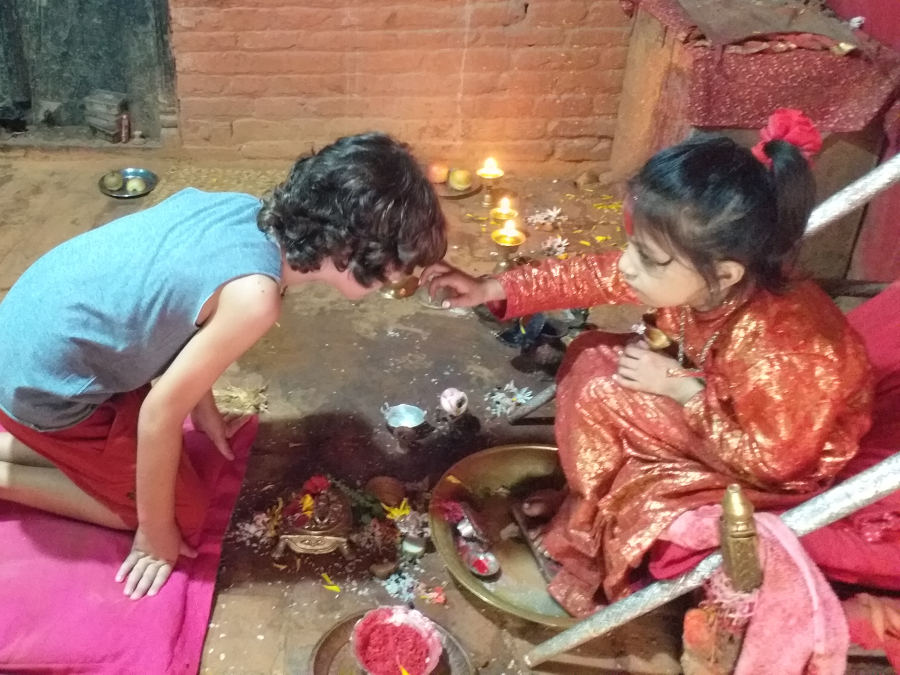 Kumari de Patan en Nepal