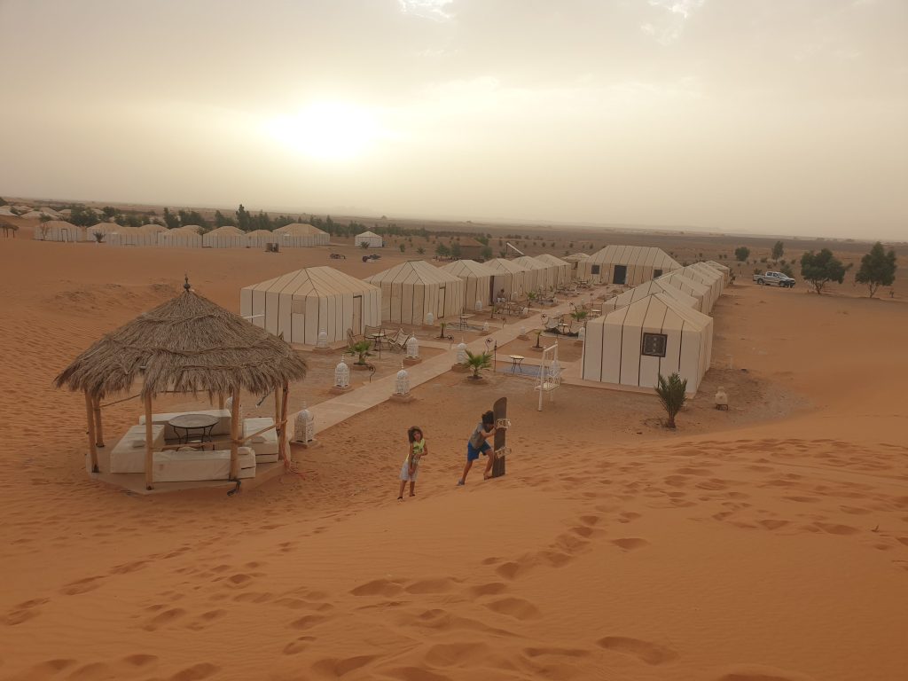 Campamento en el desierto de Merzouga