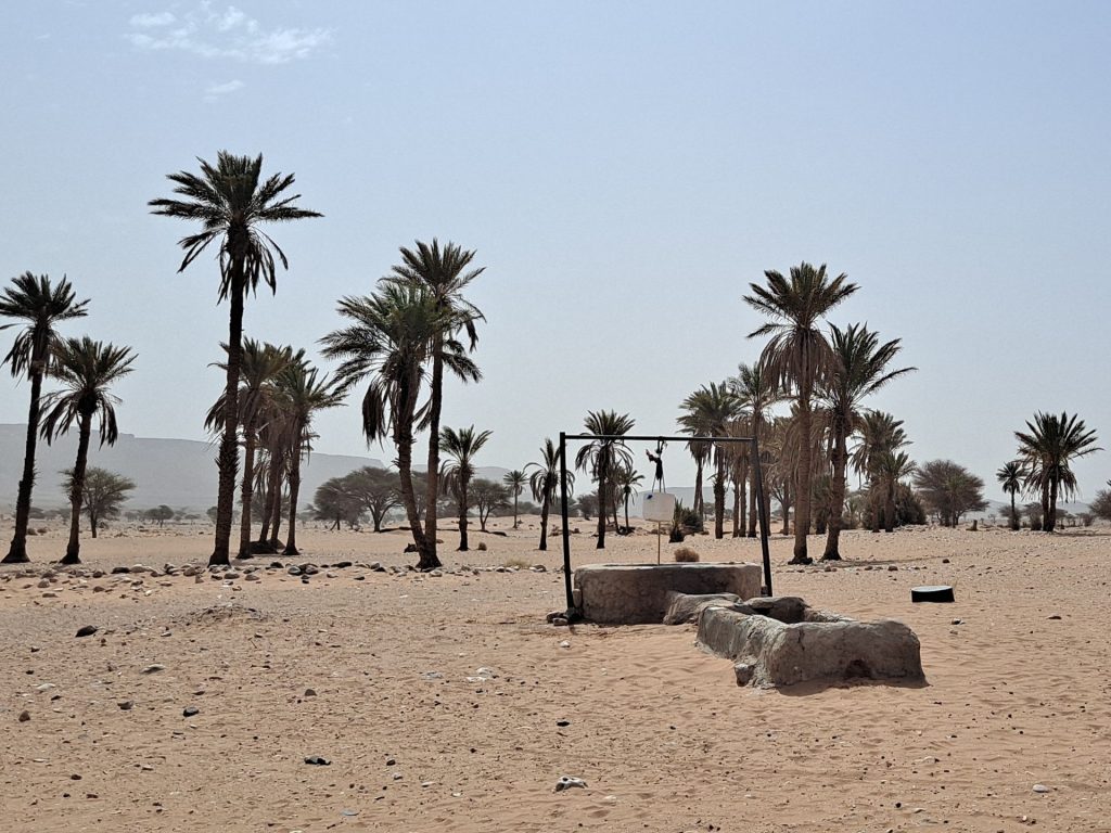 Pozo en el desierto del Sahara