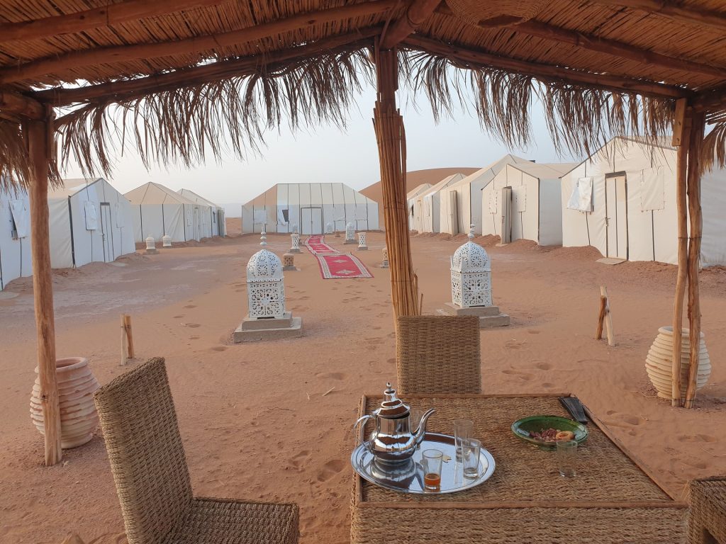 Campamento en el desierto de Zagora (Marruecos)